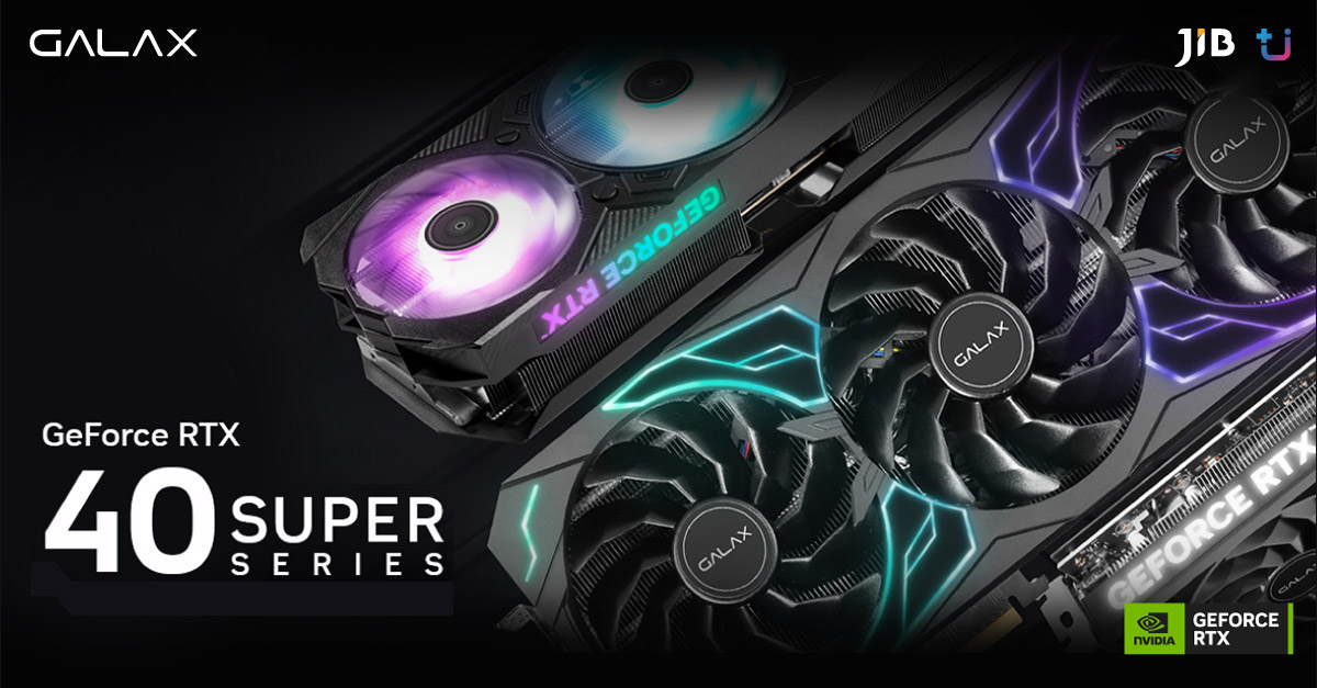 กราฟิกการ์ดรุ่นใหม่ SUPER Fast. SUPER Powered. ขับเคลื่อนด้วยขุมพลัง NVIDIA สถาปัตยกรรม Ada Lovelace ออกแบบมาเพื่อเล่นเกมระดับซุปเปอร์พาวเวอร์ให้กับเกมเมอร์