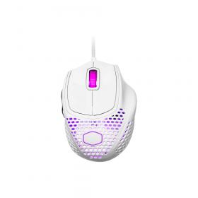 MOUSE (เมาส์) COOLER MASTER MM720 RGB GAMING MOUSE [MM-720-WWOL1] WHITE MATTE
