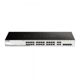 SWITCH (สวิตซ์) D-LINK 24 PORT + 4 PORT SFP GIGABIT SMART MANAGED SWITCH (DGS-1210-28)