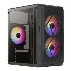 CASE (เคส) AEROCOOL CS-107 (BLACK) (MICRO-ATX)