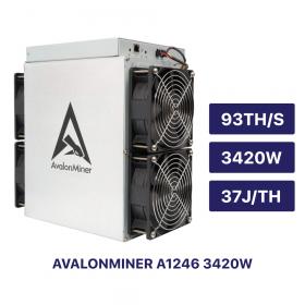 BITCOIN (เครื่องขุดบิทคอยน์) CANAAN AVALONMINER A1246 3420W (87TH/S)