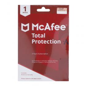 ANTIVIRUS (แอนตี้ไวรัส) MCAFEE TOTAL PROTECTION 1-DEVICE 3-YEARS