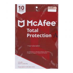 ANTIVIRUS (แอนตี้ไวรัส) MCAFEE TOTAL PROTECTION 10-DEVICES 1-YEAR