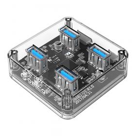 USB HUB (ยูเอสบีฮับ) ORICO 4-PORT TRANSPARENT COMPACT HUB