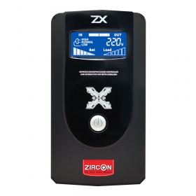 UPS (เครื่องสำรองไฟฟ้า) ZIRCON LINE INTERACTIVE ZX 1000VA/550W LED INDICATOR TOWER TYPE
