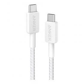 CHARGER CABLE (สายชาร์จ) ANKER 322 USB-C TO USB-C 180CM (AK356) (A81F6H21) (WHITE)