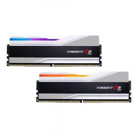 64GB (32GBx2) DDR5 6000MHz RAM (หน่วยความจำ) G.SKILL TRIDENT Z5 RGB (INTEL XMP) (METALLIC SILVER) (F5-6000J3238G32GX2-TZ5RS)