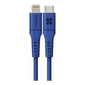 CHARGER CABLE (สายชาร์จ) PROMATE POWERLINK-120 USB-C TO LIGHTNING 20W 1.2M - BLUE