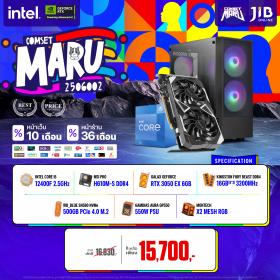 COMPUTER SET JIB MARU-2506002 I5-12400F / RTX3050 6GB / H610M / 16GB DDR4 / M.2 500GB