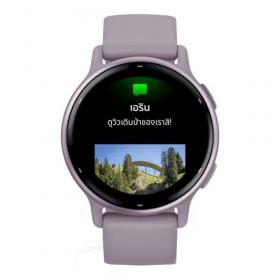 SMART WATCH (สมาร์ทวอทช์) GARMIN VIVOACTIVE 5 MUSIC - GPS, WIFI, METALLIC ORCHID ALUMINIUM BEZEL WITH ORCHID CASE AND SILICONE BAND