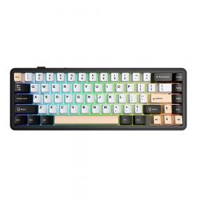WIRELESS KEYBOARD (คีย์บอร์ดไร้สาย) AULA F65 - STAR VECTOR SWITCH RGB EN/TH WHITE-PINK-BLACK