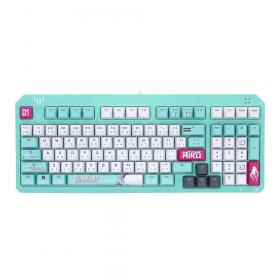 KEYBOARD (คีย์บอร์ด) ASUS TUF GAMING K3 GEN II HATSUNE MIKU EDITION - OPTICAL BLUE SWITCH AURA SYNC RGB EN/TH GREEN RA09