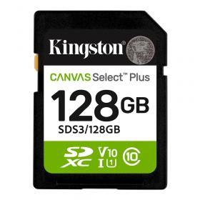 128 GB SD CARD (เอสดีการ์ด) KINGSTON CANVAS SELECT PLUS (SDS3/128GB)