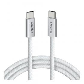 CHARGER CABLE (สายชาร์จ) ANKER ZOLO USB-C TO USB-C 240W 180CM BRAIDED FAST CHARGING CABLE - WHITE (A8060H22)