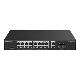 SWITCH (สวิตซ์) REYEE 16-PORT MBPS POE+ 2-PORT - RG-ES220GS-LP