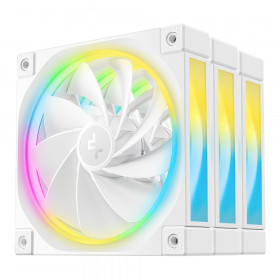 CASE FAN (พัดลมเคส) DEEPCOOL FL12R WH 3 IN 1 - 120MM ARGB PWM REVERSE TRIPLE PACK WHITE
