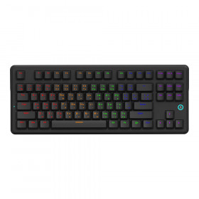 KEYBOARD (คีย์บอร์ด) AJAZZ AK870 V2 - RED SWITCH RAINBOW LED EN/TH BLACK