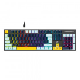 KEYBOARD (คีย์บอร์ด) FANTECH ATOM104 MK889 PRO MIZU EDITION - RED SWITCH RAINBOW LED EN/TH NAVY BLUE