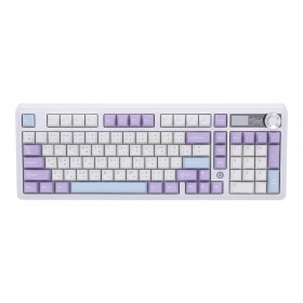 WIRELESS KEYBOARD (คีย์บอร์ดไร้สาย) AJAZZ AK980 V2 - MAILLARD SWITCH RGB EN/TH PURPLE WHITE BLUE