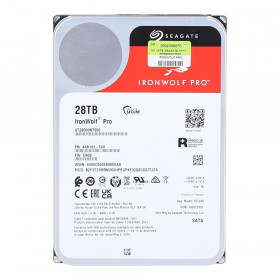 28 TB 3.5 INCH HDD (ฮาร์ดดิสก์ 3.5 นิ้ว) SEAGATE IRONWOLF PRO - 7200RPM 512MB SATA3 ST28000NT000