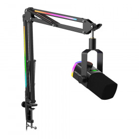 MICROPHONE (ไมโครโฟน) FIFINE AMPLIGAME AM8PROT - USB/XLR DYNAMIC MICROPHONE KIT WITH RGB BOOM ARM ST