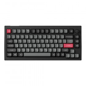 KEYBOARD (คีย์บอร์ด) KEYCHRON C75 TMR - KEYCHRON ULTRA-FAST LIME MAGNETIC SWITCH RGB EN/TH CARBON BLACK C75H-M1