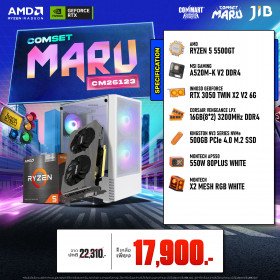 COMPUTER SET JIB MARU-CM26123 RYZEN 5 5500GT / RTX3050 6GB / A520M / 16GB DDR4 / M.2 500GB