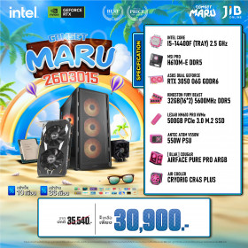 COMPUTER SET JIB MARU-2603015 I5-14400F / RTX3050 6GB / H610M / 32GB DDR5 / M.2 500GB