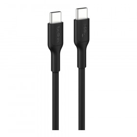 CHARGER CABLE (สายชาร์จ) BELKIN BOOSTCHARGE USB-C TO USB-C CABLE 60W 1M - BLACK CAB023FQ1MBK