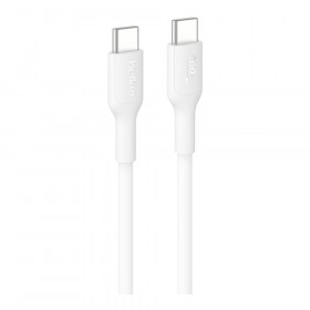CHARGER CABLE (สายชาร์จ) BELKIN BOOSTCHARGE USB-C TO USB-C CABLE 60W 1M - WHITE CAB023FQ1MWH