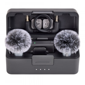 WIRELESS MICROPHONE (ไมโครโฟนไร้สาย) DJI MIC MINI 2 - 2TX + 1RX + CHARGING CASE BLACK