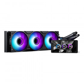 CPU LIQUID COOLER (ระบบระบายความร้อนด้วยน้ำ) PHANTEKS GLACIER ONE 360M25 LCD - BLACK