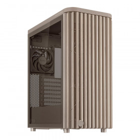CASE (เคส) ASUS PROART PA401 WOOD EDITION BEIGE TEMPERED GLASS PANEL - ATX BEIGE