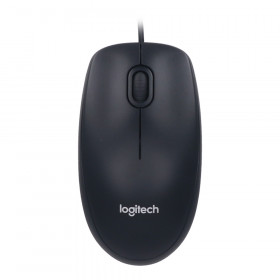 MOUSE (เมาส์) LOGITECH USB B100 (BLACK)