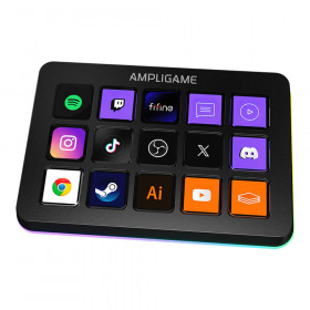 KEYPAD (แผงแป้นพิเศษ) FIFINE AMPLIGAME D6 STREAM CONTROLLER DECK WITH RGB - BLACK