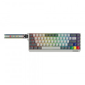 WIRELESS KEYBOARD (คีย์บอร์ดไร้สาย) FANTECH MK922 ATOM HE68 PRO SUPER MAXFIT - MAGNETIC EMERALD SWIT