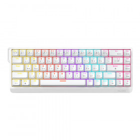KEYBOARD (คีย์บอร์ด) AJAZZ NK68 V2 - RED SWITCH RAINBOW LED EN/TH WHITE