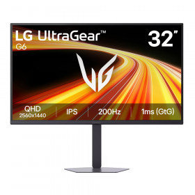 Monitor (จอมอนิเตอร์) LG UltraGear G6 32G620B-B - 31.5 Inch IPS 2K 200Hz AMD FreeSync Premium Nvidia G-Sync Compatible