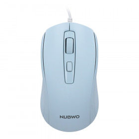 MOUSE (เมาส์) NUBWO (NM157) USB OPTICAL BLUE