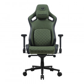 GAMING CHAIR (เก้าอี้เกมมิ่ง) COUGAR DEFENSOR S - ARMY GREEN FABRIC CGR-DSF-GEB