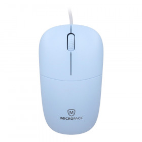 MOUSE (เมาส์) MICROPACK OPTICAL MOUSE M-105 (LIGHT BLUE)