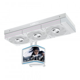 CPU LIQUID COOLER (ระบบระบายความร้อนด้วยน้ำ) LIAN LI HYDROSHIFT II OLED CURVED 360P28 - WHITE GHS2OLDC36PW