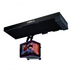CPU LIQUID COOLER (ระบบระบายความร้อนด้วยน้ำ) LIAN LI HYDROSHIFT II OLED CURVED 360FANLESS - BLACK GHS2OLDC36NB