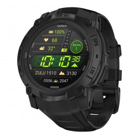 SMART WATCH (สมาร์ทวอทช์) GARMIN INSTINCT 3 50MM AMOLED - TACTICAL EDITION BLACK WITH BLACK BAND 010-03020-90