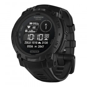 SMART WATCH (สมาร์ทวอทช์) GARMIN INSTINCT 3 45MM SOLAR - TACTICAL EDITION BLACK WITH BLACK BAND 010-02934-90