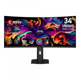 Monitor (จอมอนิเตอร์) MSI MAG 341CQP QD-OLED X28 - 34 Inch QD-OLED UWQHD 280Hz AMD FreeSync Premium