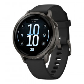 SMART WATCH (สมาร์ทวอทช์) GARMIN VENU 4 41MM - SLATE WITH BLACK SILICONE BAND 010-03013-62