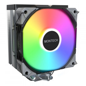 CPU AIR COOLER (พัดลมซีพียู) MONTECH NX400 ARGB - BLACK