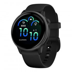 SMART WATCH (สมาร์ทวอทช์) GARMIN VIVOACTIVE 6 - SLATE WITH BLACK BAND 010-02985-40