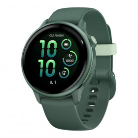 SMART WATCH (สมาร์ทวอทช์) GARMIN VIVOACTIVE 6 - METALLIC JASPER GREEN WITH JASPER GREEN BAND 010-02985-42